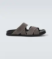 [Manolo Blahnik] Manolo Blahnik Seaton suede sandals AU 9.5 grey