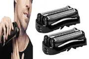 2Pcs Replace Shaving Head compatible With 21B Replacement Shaver Foil For Braun Series 3