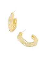 Kendra Scott Holland Pave Star Geometric Hoop Earrings in 14K Gold Plated