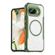 ZUSLAB for Pixel 9a Magnetic Case, Carbon Protective Cover for Google (2025) - Green