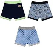[Airin] 572 Boxer Briefs, Kids' Inner Boy, Boxer Shorts, Cotton Blend, Set of 3, Allover Pattern, B Pattern, 43.3 inches (110 cm), 47.2 inches (120 cm), 51.2 inches (130 cm), Assorted