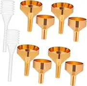 1 Set Mini Metal Funnels Kit with Small Funnels Droppers for Precise Pouring of Essential Oils Perfumes Liquids Easy to Use