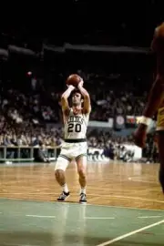 Larry Siegfried Boston Celtics Shoots A Free Throw 1969 Old Basketball Photo