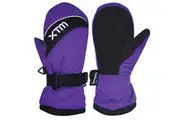 XTM Swoosh Kids Snow and outdoor Winter Ski Mitts Purple