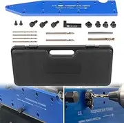 72610 Manifold Drill Template For Ford 3.5L Ecoboost Motors Blue Remove Broken Exhaust Manifold Bolts Without Damaging Cylinder Head