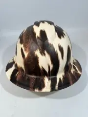New Full Brim Hard Hat Custom Hydro Dipped COW HIDE