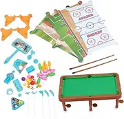 COOLHIYA Parent-Child Interactive Billiard Game Table Mini Desktop Pool Ball Game for Boys and Girls Fun Educational Toy