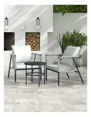 [Arcadia Furniture] Reims Patio 3 Piece Set in Grey