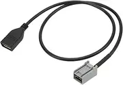 Car USB Aux Adapter Cable Support Mp3 Mp4 Wma Compatible with Mitsubishi Outlander ASX Lancer from 2009 Onwards