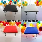 86X86CM Square Table Cover Solid Color Picnic Table Cloth Banquet