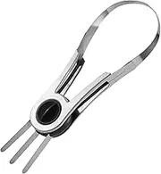 Generic Mango Slicer Fruit Splitter Corer, Fruit Pulp Separator,Household Fruit Corers Tool Mango Cutter for Pitaya Mango, 430 Stainless Steel