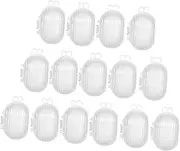 100pcs Bait Cage Keep Net Lures Crab Net Traps Carp Fishing Feeder Fishing Weights Folding Landing Net Fishing Nets Bait Thrower Tree Root Growing Boxes Fishing Cage Plastic White