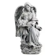 Guardian Angel with Child 19" H Garden Statue Guardian Angel Resin Statue