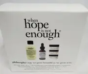 Philosophy When Hope Is Not Enough Facial Cleaner Serum Cream Kit .5 fl oz