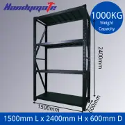 2.4Mx1.5Mx0.6M 1000KG Garage Warehouse Storage Shelving Metal Shelves