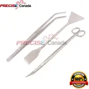 3in1 Aquarium Aquatic Live Plants Maintenance Tweezers Scissors Leveler Tool Kit