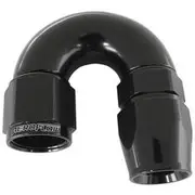 Aeroflow 570 Series One-Piece Full Flow 180° Hose End -16AN, AF576-16DBLK