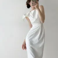 在飛比找蝦皮商城精選優惠-【現貨】白色洋裝 法式新款洋裝 A字裙 包臀裙 女洋裝 赫本