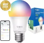 Tapo Smart Wi-Fi Light Bulb E27, RGB, 60W Eq, Timer, Voice & Remote Control
