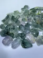 155-Gram Pink & Green Apatite Facet Grade Rutile inside Terminated Crystals