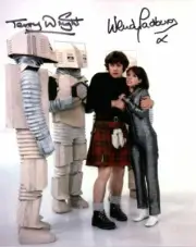 Doctor Who Autograph: WENDY PADBURY & TERRY WRIGHT (Mind Robber) Signed Photo