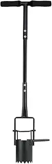 JIEBWCHA Bulb Planter Tool Long Handle | Sod Digging Plugger - Portable Precision Multi-Purpose Steel Ergonomic Digger for Lawn Care Gardening Seedling Transplantation