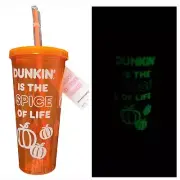 Glow In The Dark Dunkin Acrylic Tumbler NWT 24oz Halloween