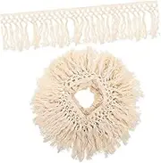 DIY Decorative Lace Trim Tassel Fringe for Curtains and Blankets Wear Resistant Elegant Tassel Ornament for Home Decor and Craft Projects