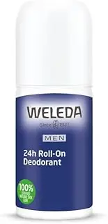 WELEDA Men's 24Hour Roll-On Deodorant 50ml | Woody Masculine Scent | No Aluminium Salts