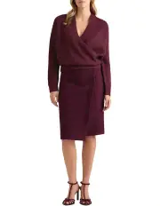 [David Lawrence] Galahad Felted Wool Skirt in Fig