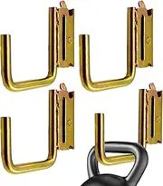 E Track Hooks - Galvanized Iron Hangers, Spring Clip Mounts | Heavy Duty Tie Down Accessories, Secure Cargo Storage Solution for Trailers, Van, Utility Shelves, E Track Mounting Rails