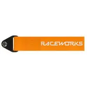 Raceworks Fluoro Orange Flexible Tow Strap - VPR-021FO