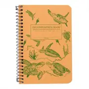 Decomposition Pocket Spiral Notebook (Lined) - Green Sea Turtles