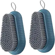 Baluue 2Pcs Window Cleaning Brush Finger Nail Brush Clothes abs Toe Brush