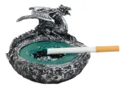 Ebros Crouching Dragon Guarding Turquoise Pool Cigarette Ashtray Or Coin Dish