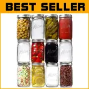 Versatile 32 oz Airtight Mason Jars - Perfect for Canning, Pickling & DIY
