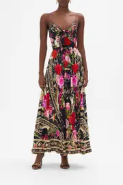 LONG DRESS WITH TIE FRONT RESERVATION FOR LOVE