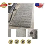 California Shag Runner Rug - 2'3" x 13', Silver Plush & Non-Shedding Design
