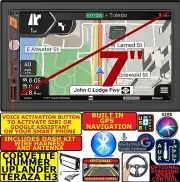 CORVETTE HUMMER H3 GPS NAVIGATION BLUETOOTH USB AUX CAR RADIO STEREO SYSTEM