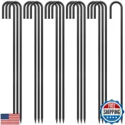 J Hook Rebar Stakes 36 Inch 3/8 Inch Diameter Steel Tent Stakes Heavy Duty Ch