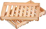 CLISPEED 2 Sets Scale Wooden Model Tray Kit for Diorama Durable Base for Miniature Scene Display for DIY Enthusiasts and Model Building Supplies
