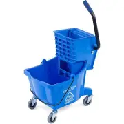 Mop Bucket with Side-Press Wringer for Floor Cleaning, Restaurants, Offices, ...