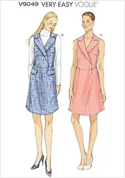 [VOGUE PATTERNS] V9049 Misses' Dress Sewing Template, A5 (6-8-10-12-14)