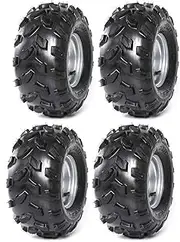 YC Yier ATV Go Kart Tire and Rim 18x9.50-8 Inch Tubeless Golf Cart Tire 4x 110mm Go Kart Buggy ATV Mini-bikes Quad Bike Lawn Mower Tire and Wheel 4 Wheelers (1)