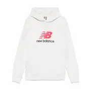 [New Balance] New Balance Athletics Logo Hoodie M GREY