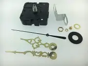 Takane Quartz Battery Clock Movement with Gold Hands 5/8" Shaft fits 1/4" Dial