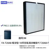 在飛比找momo購物網優惠-【PUREBURG】適用3M FA-T20AB 極淨型10坪