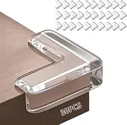 30 Pcs Corner Protector Baby, Clear Table Corner Guard, Table Corner Protectors for Baby Corner Protector Guards Clear Corner Protectors for Furniture, Child Safety L Sharp Corner Cushion Padding