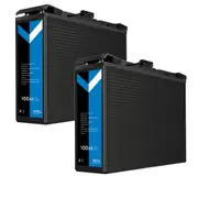 2 x 12V 100Ah Slim Lithium Battery Compact Size 11cm Width, Only 9.5kg