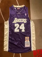 Kobe Bryant Hall of Fame Los Angeles Lakers Purple Jersey Size L